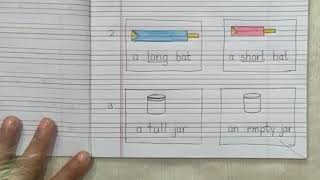 Opposite Words n Cursive Stroke