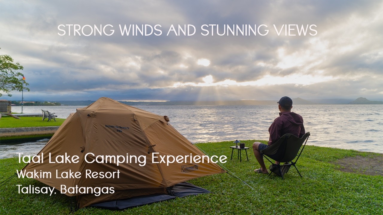 Surviving The Winds | Taal Lake Camping | New IGT | Wind Surfer | Coffee Brewing
