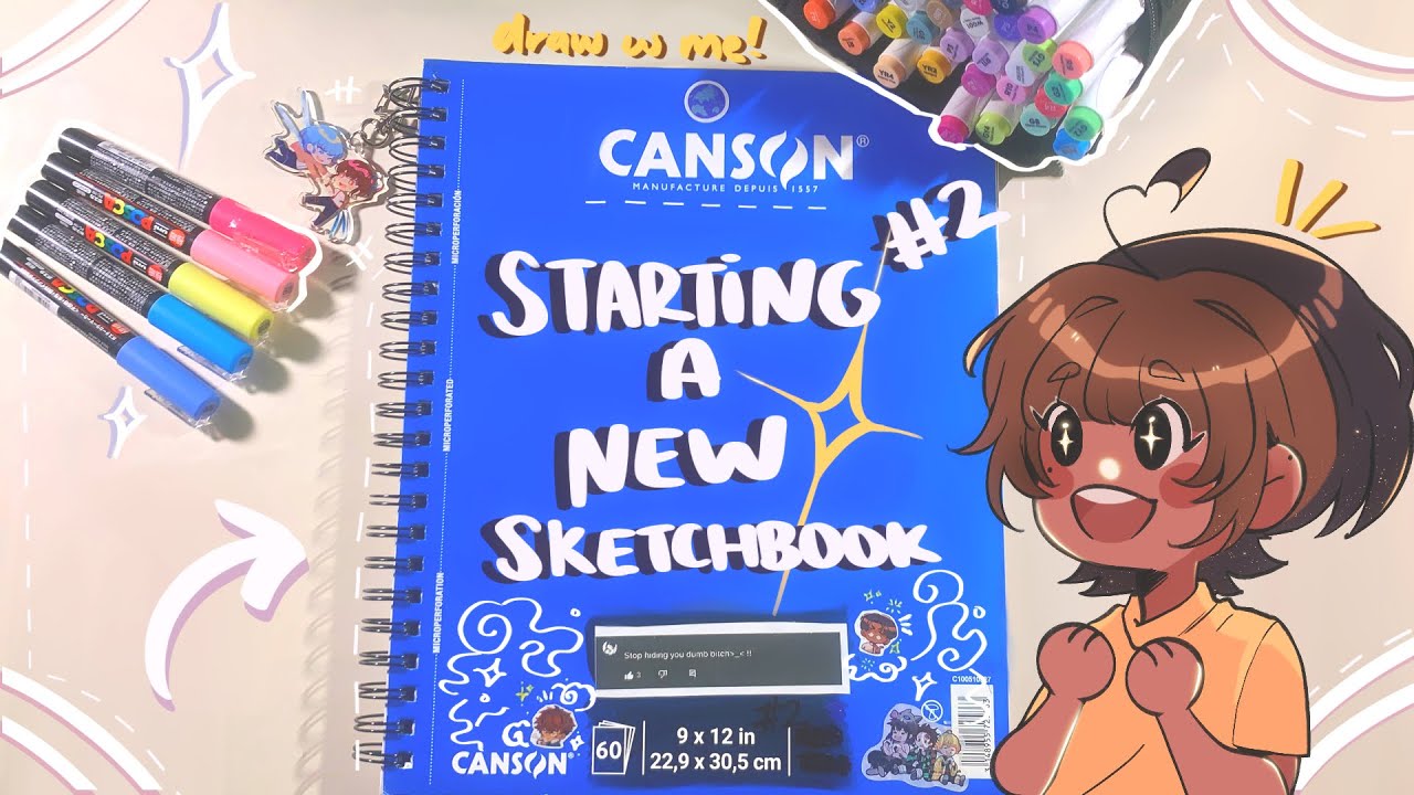 ⭐️ Starting a NEW Sketchbook + Rambling Draw w Me ‼️ - YouTube