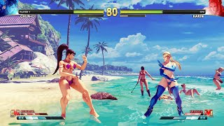 Karin how could you kick everyone off the beach! Street Fighter V Mod