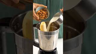 No Sugar Energy Shake 😍 | 2 Min Banana Almond Shake | Daily Easy Recipes
