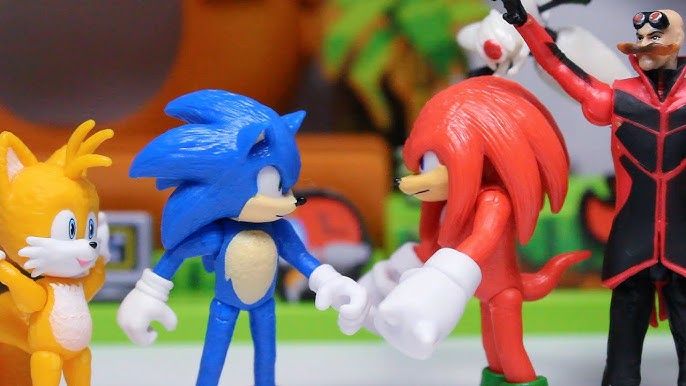 5 Bonecos Sonic Boom Tails,Amy,Sonic,Knuckles e Dr.Eggman Tomy SUIKA