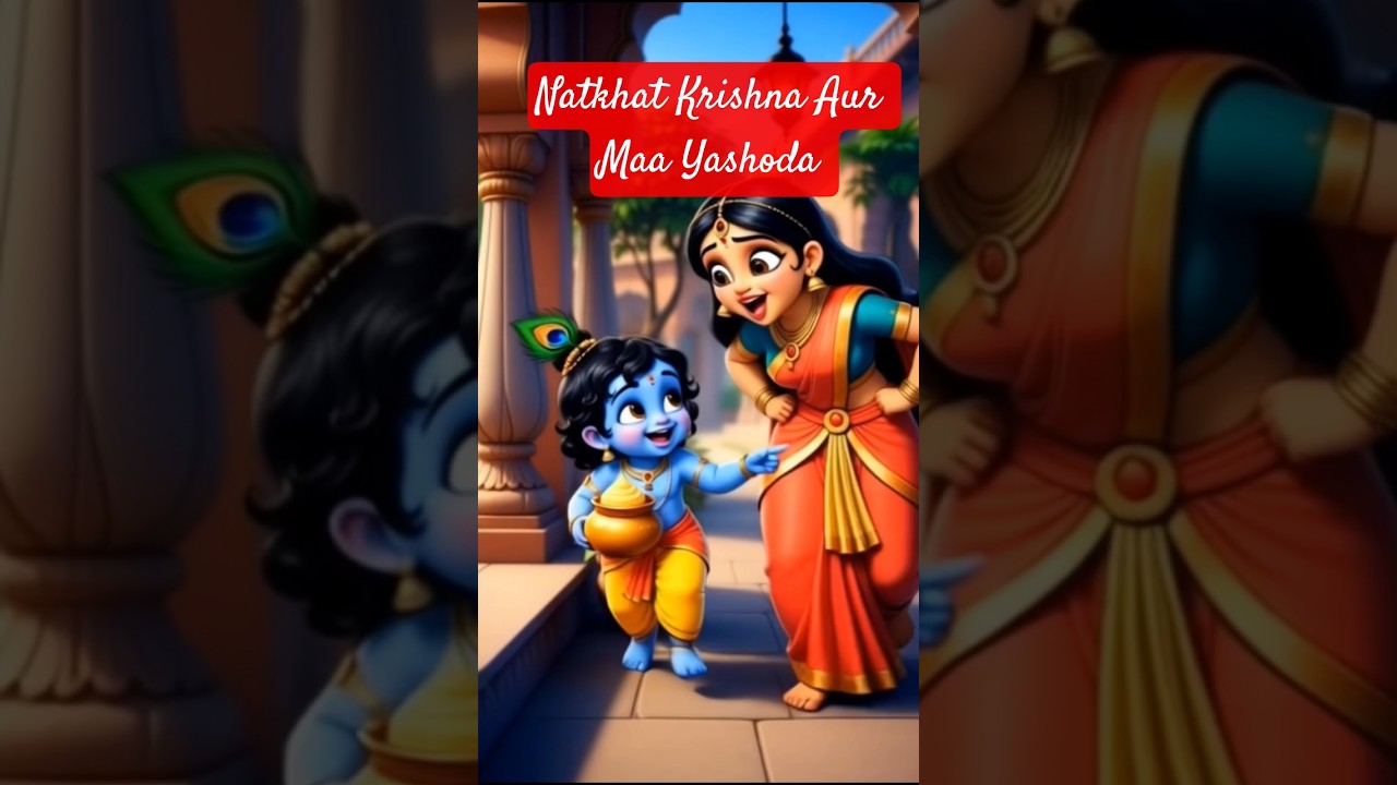 Natkhat Krishna Aur Maa Yashoda | Funny Devotional Story Video 😄🧈