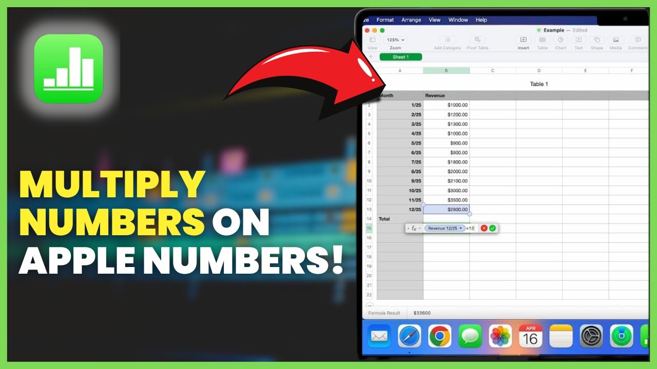 How to Multiply Cells in Apple Numbers (Easy Formula Tutorial) - YouTube