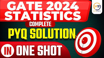 GATE 2024 STATISTICS Full PYQ Solution | Complete Ques- 1 to 65 | ONE SHOT VIDEO || Mathstats