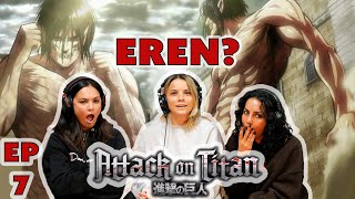 Wait... Is Eren a Titan?!  Aussie Sisters React to Attack on Titan Ep 7