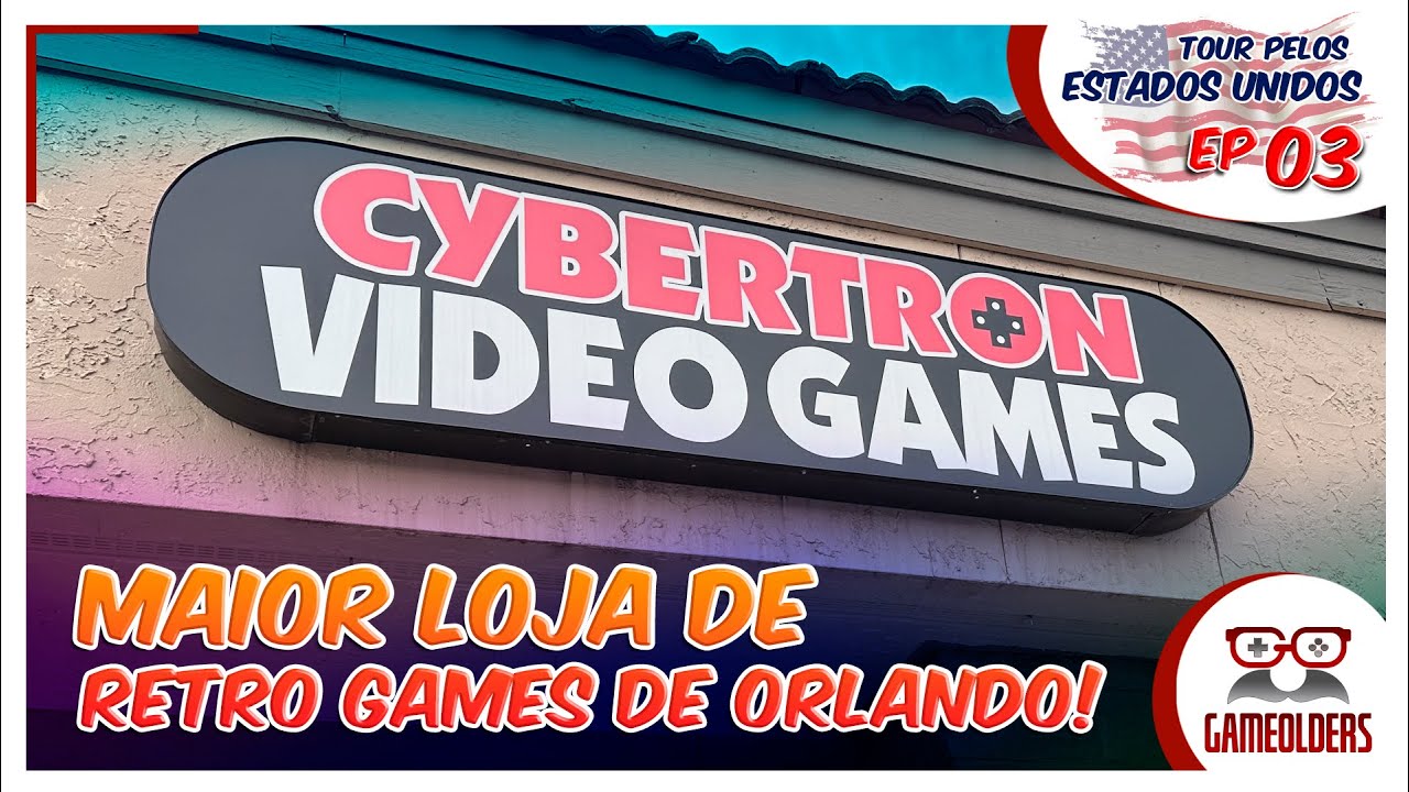 Tour Estados Unidos ep 03 Cybertron a maior loja de Retrogames  dos EUA