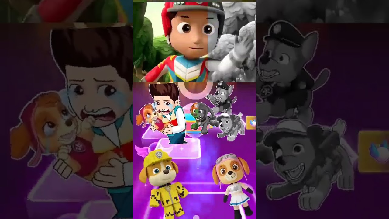 Paw Patrol & Coffin dance in Tiles hop Edm Rush 