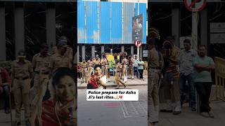 Police make preparations for salami to Asha Bhosle Ji.🙏💔#buzzzookaprime #ashabhosle
