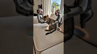 ALIEN CAT Abduction ๐ฝ #shorts ALIEN CAT Abduction ๐ฝ #shorts