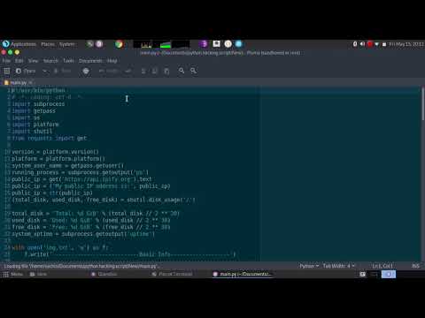 Collect information about system (python scripting)