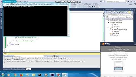 Esempio in c utlilizzo array bidimensionali ossia matrici