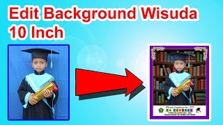 How to Change the Background of Kindergarten Graduation Photos with a Bookshelf screenshot 5