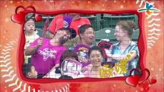 20130811 CPBL 猿VS犀牛 花絮 【七夕情人節快樂】啾咪親一個Part2
