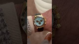 Rolex Oyster Perpetual Cosmograph Daytona In 18 Ct Yellow D With A Turquoise Blue Lacquer Dial