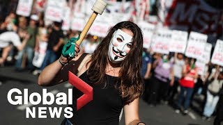 G20 protests take over Buenos Aires streets
