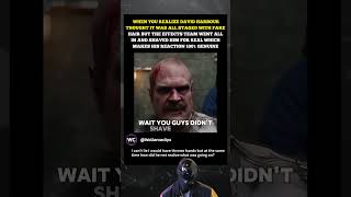 Stranger Things David Harbour Real Shave | Behind The Scenes Facts Stranger Things Movie Secrets