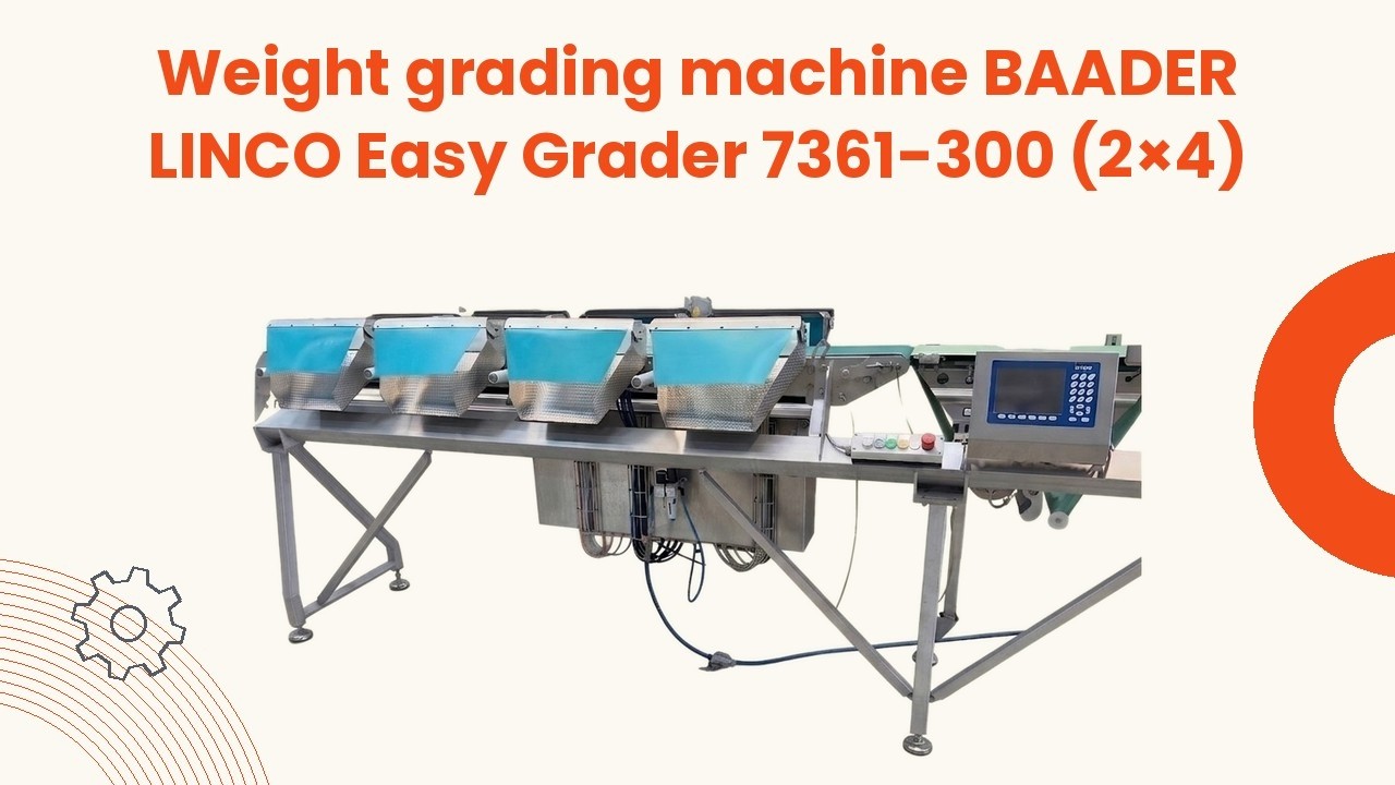 Gradar Machine Weight grading machine BAADER LINCO Easy Grader 7361-300 (2×4) - YouTube