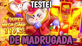 JOGUEI HOJE DE MADRUGADA NO FORTUNE RABBIT, DEU BOM??? BANCA BAIXA