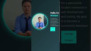 Portfolio. #staticwebsitedesign #physicswallah #codingforbeginners #code #websitedomain #programming