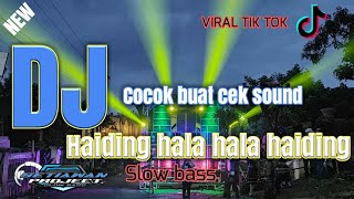 DJ HAIDING HALA HAIDING ||SLOW BASS GLERR COCOK BUAT CEK SOUND