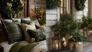 🏡 Rustic Christmas Elegance in Green &amp; Gold | Expensive-Looking Holiday Decor Made Simple