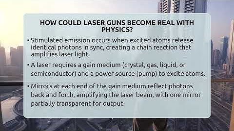 How Could Laser Guns Become Real With Physics? - The SciFi Reel