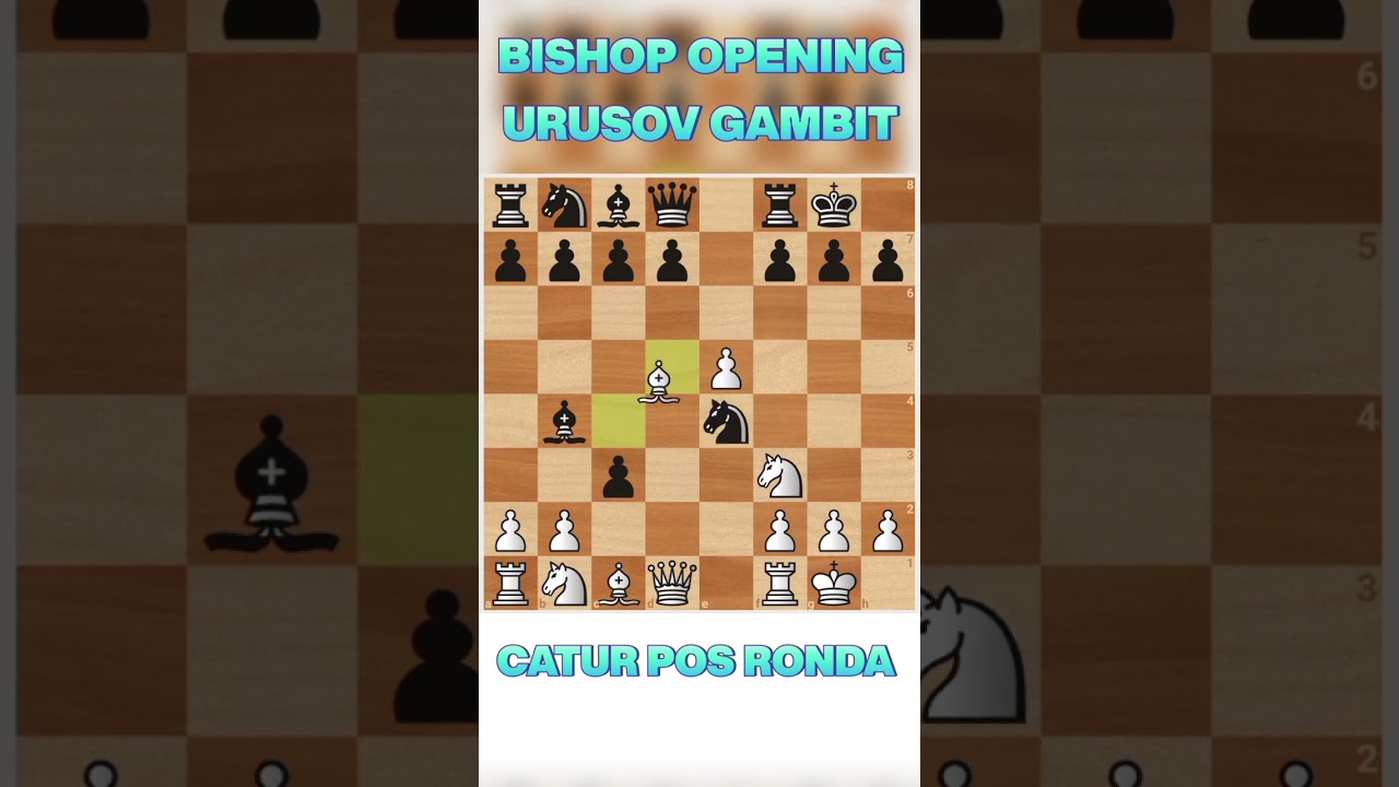 BISHOP OPENING | URUSOV GAMBIT | BEST TRAP | JEBAKAN CATUR | CATUR POS RONDA