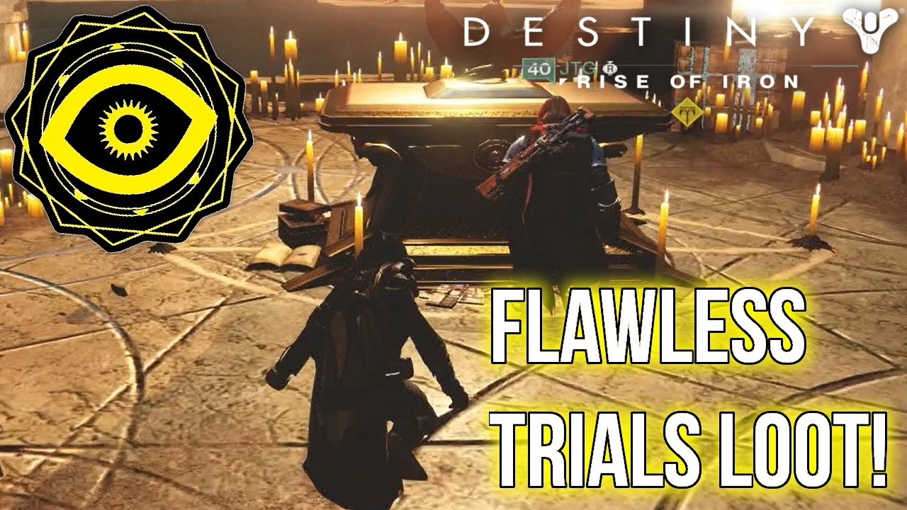Destiny Rise of Iron - FLAWLESS TRIALS LOOT! (LIGHT HOUSE LOOT)