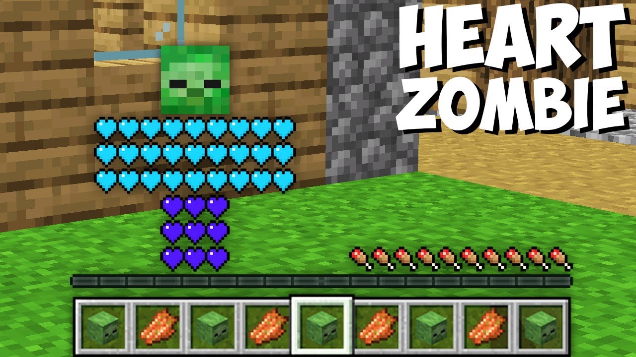 What if I SPAWN A SECRET HEART ZOMBIE in Minecraft