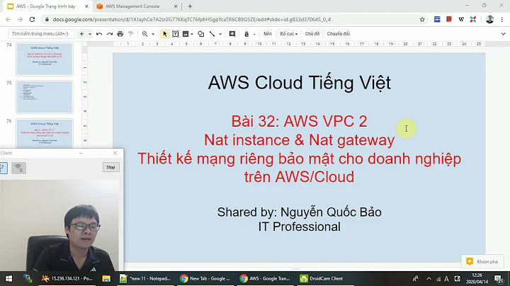 Bài 32: AWS VPC 2 Nat instance & Nat gateway Thiết kế mạng riêng bảo mật cho doanh nghiệp trên AWS