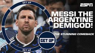 MESSI THE DEMIGOD 😤 Full recap of Leo's SUBLIME passes & Argentina's STUNNING comeback 🤯 | Get Up