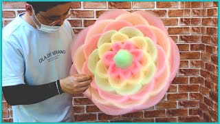 Cotton Candy Art Flower Making