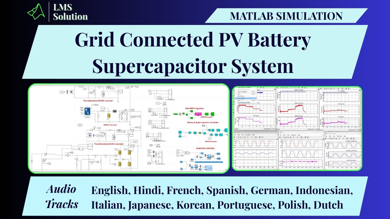 MATLAB Simulation of Grid Connected PV Battery Supercapacitor System ...