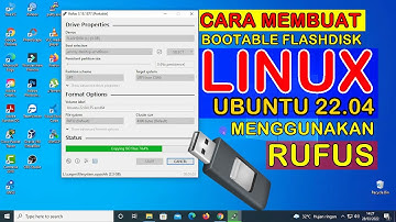 CARA MEMBUAT BOOTABLE FLASHDISK LINUX UBUNTU DESKTOP 22.04 MENGGUNAKAN RUFUS