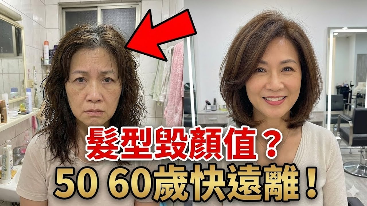 千萬別不信，“髮型決定狀態”，50、60歲女人，務必遠離這6種髮型，顯老又油膩！#五十歲髮型 #六十歲髮型 #顯老髮型 #油膩髮型 #成熟女性髮型 #時尚髮型 #保養頭髮