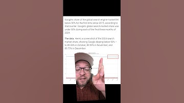 The googlopoly is slowly crumbling #google #ai #bing #seo