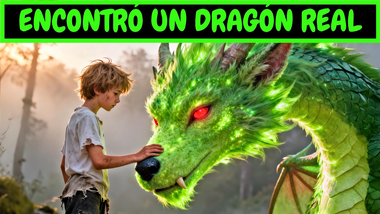 Un Chico se Pierde en el Bosque y Encuentra un Dragón Gigante