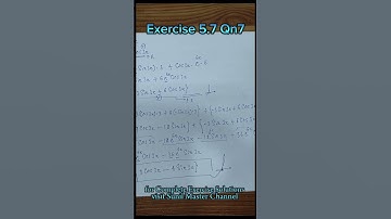 Exercise 5.7 Qn7 Solutions Class 12 Maths Chapter 05 || Ex 5.7 Qn7 Sol | Ch 05 Maths | Class 12 ||