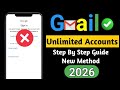 Unlimited Gmail account without phone number verification | How to create unlimited Gmail account
