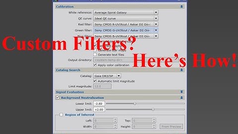 How To Make Custom Filters In SpectroPhotometricColorCalibration (SPCC) Within Pixinsight!