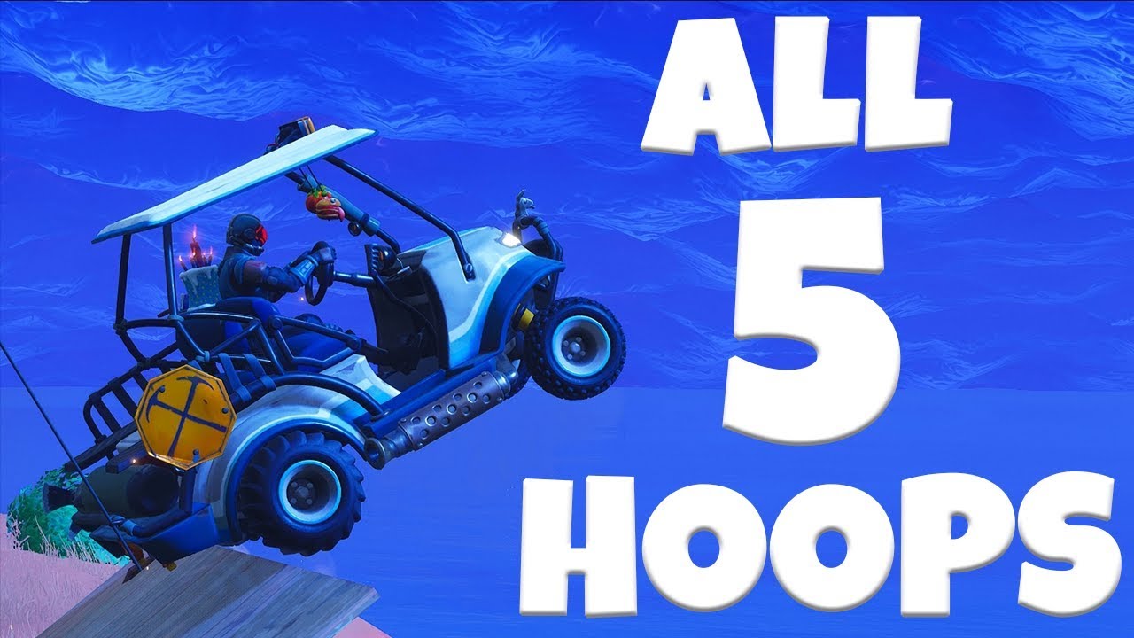 ALL FLAMING HOOPS IN FORTNITE! "Jump Through Flaming Hoops" Challenge Week 4!