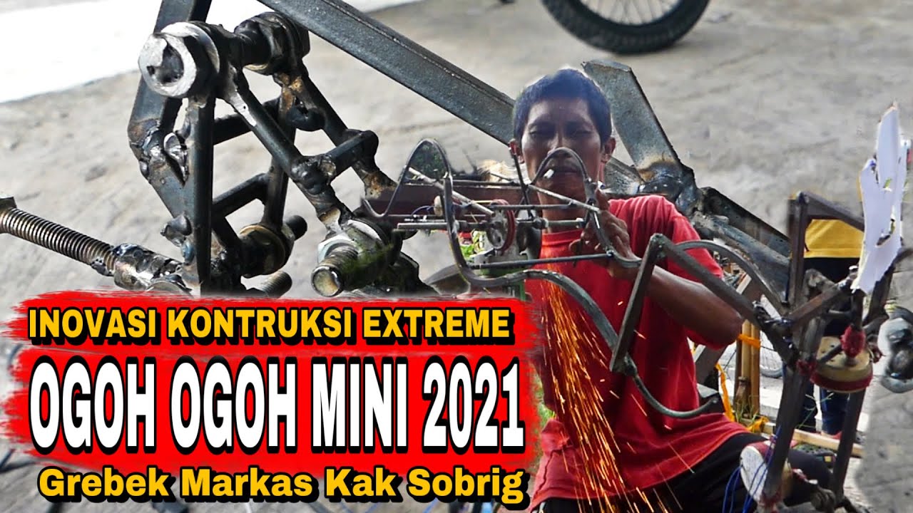 TERNYATA BEGINI CARA MEMBUAT KONTRUKSI MESIN DAN RANGKA OGOH OGOH MINI BY KAK SOBRIG 2021