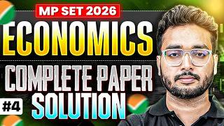 MP SET Economics Solution 2024 | MP SET Paper solution 2024 #4 | MP SET 2024 Economics Solution