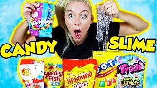 Mixing Candy Into Clear Slime Slime Experiments What Will Happen? Nicole Skyes