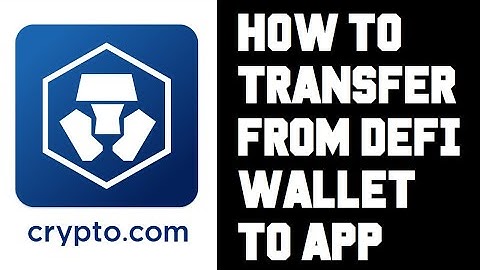 Crypto.com How To Transfer Crypto From Defi Wallet To App - Crypto.com Transfer Send Defi Wallet CRO