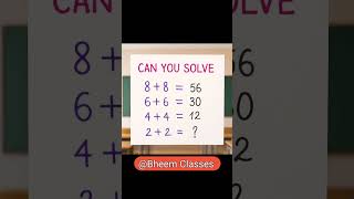 Can You solve this question?😎 Maths Brain Test #maths #shorts  #mathpuzzle #ytshorts #viral #shorts