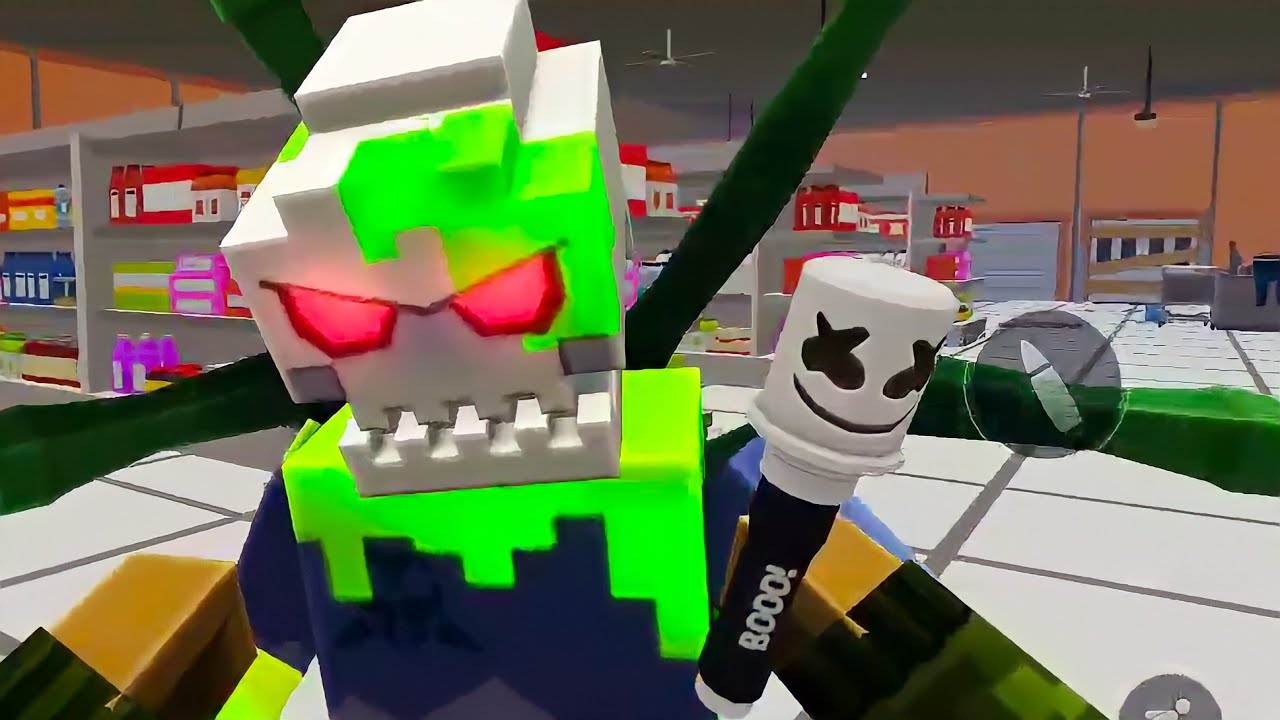 Pixel Combat Zombie Strike - Marshmallow vs Spider Boss - Android Gameplay Part 100