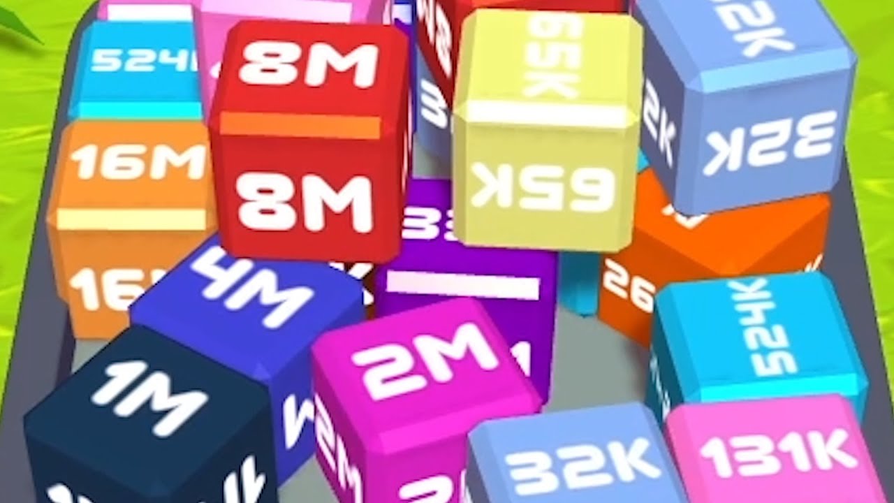 Merge Cube 2048 3D - ASMR Gameplay (Cubes Math, Level Up NumberBlocks ...