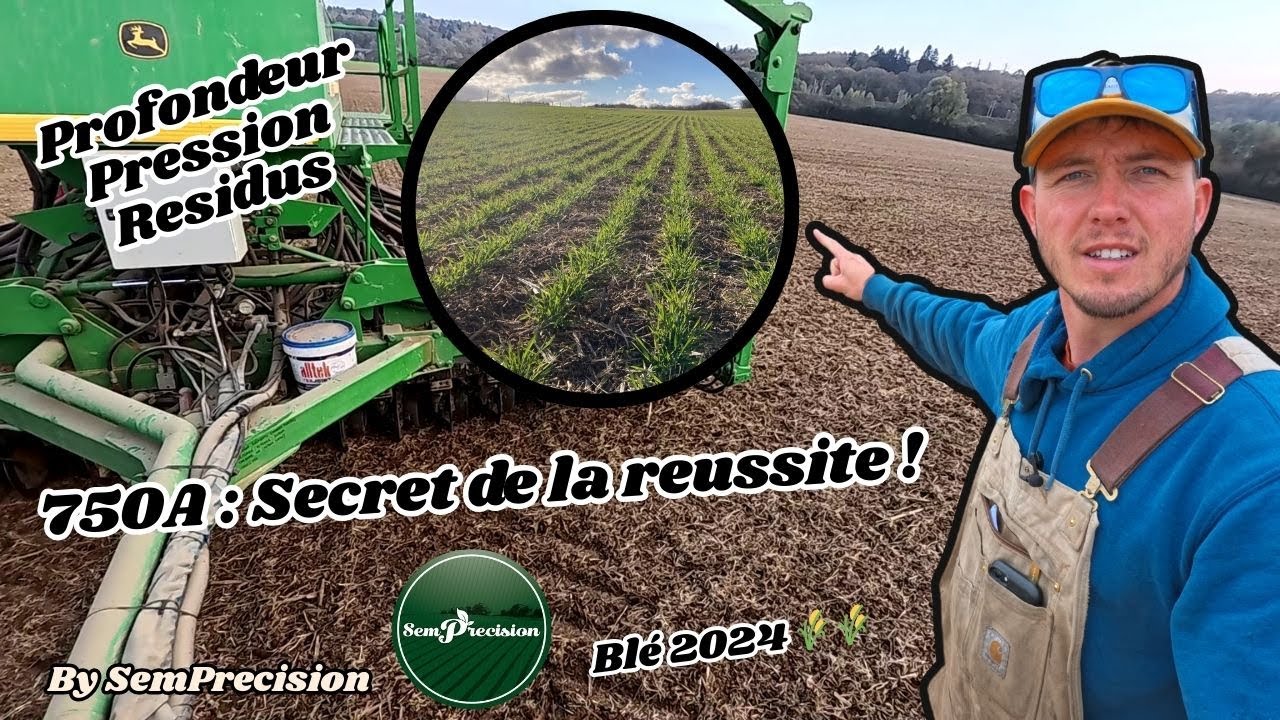 Secrets du semoir 750A : Règles d'Or pour réussir les semis ! Blé 24